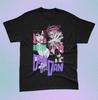Anime Print Pattern Short-sleeved Retro High Street T-shirt Cotton Crew Neck Top Casual Loose Unisex Sports T-shirt Oversized