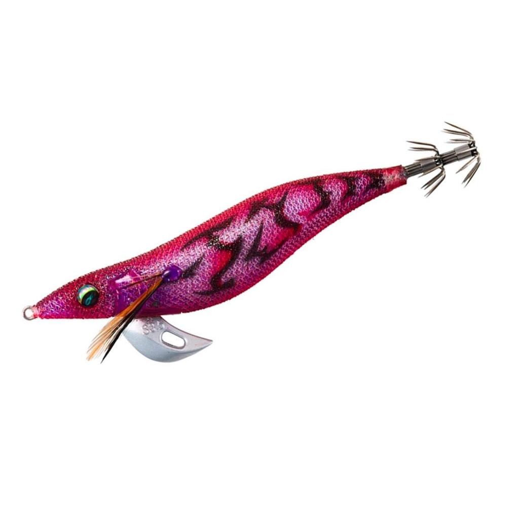 Daiwa Emeraldas Stay Type S Egi Shrimp 3.5 Lure, Chameleon-Bordeaux