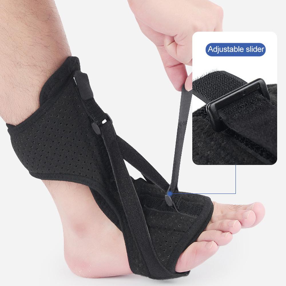 1 Stück Verstellbare Orthese Achillessehnenentzündung Dehnmanschette Fußstütze Verbesserter Orthopädischer Riemen Schmerzlinderungsstiefel für Fersensporn