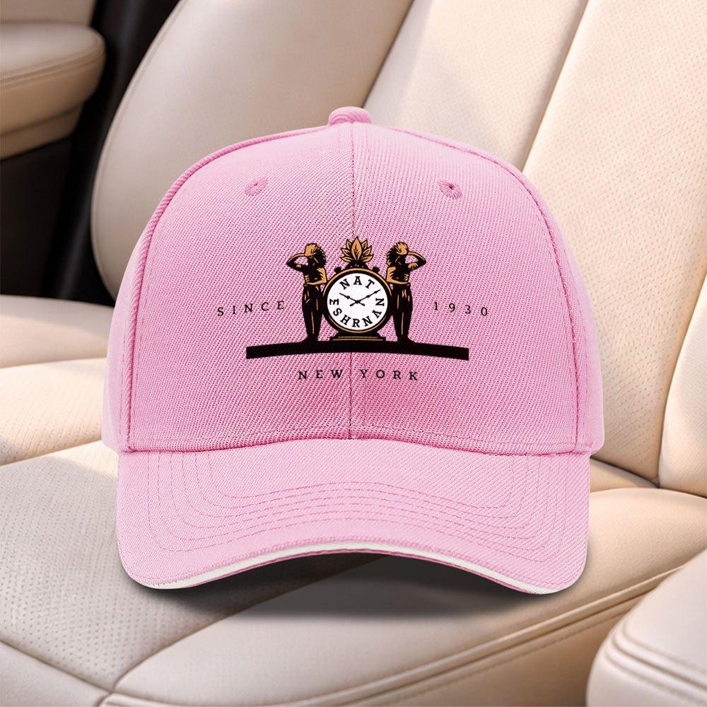 Nat Sanan Clock Pattern Baseball Cap Adjustable Duckbill Hat For Men Women Daily Commuting Sports Fishing