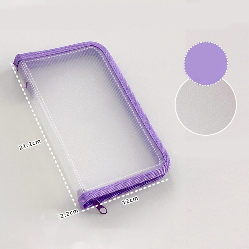 A6 Storage Bag Transparent File Sorting Bag Simple Sticker Stationery Accessories  Student Collect