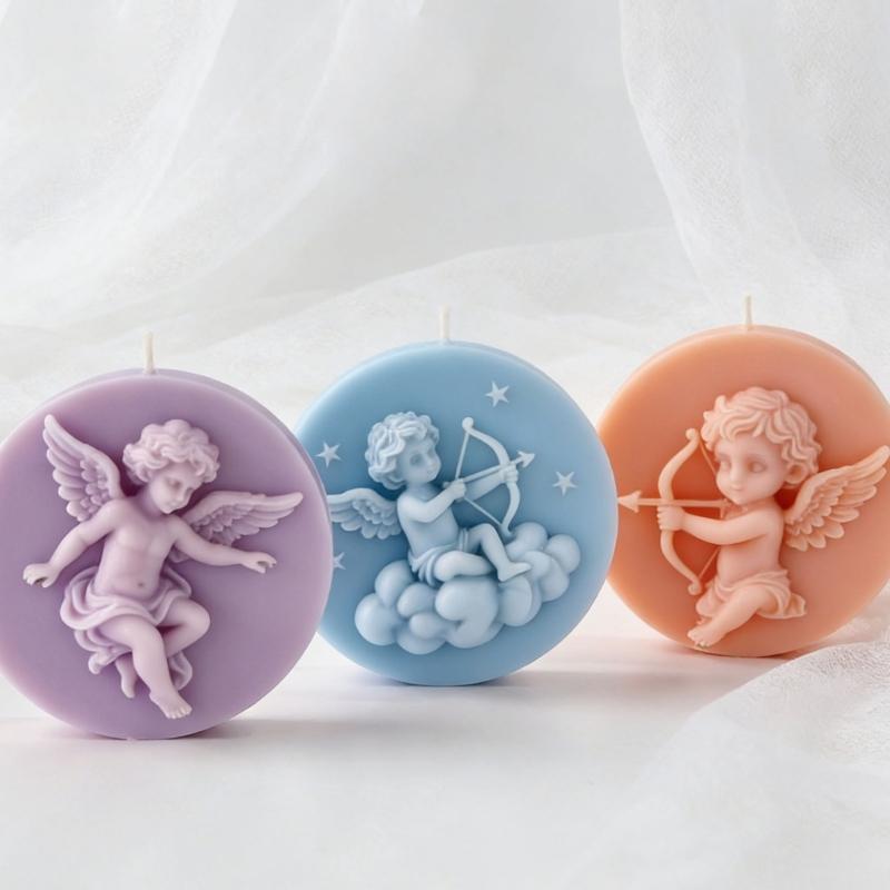 Silicone Mould for Making Angel Shaped Candle Soap and Craft with Artistic Styles