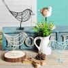 1PCS Fashionable Metal Wire Iron Bird Craft Iron Wire Bird Beautiful Decoration Gift Office Desktop