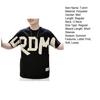 Summer Men T-shirt Letter Print Loose Round Neck Short Sleeves Loose Casual Pullover Youth Student Teenager Daily Wear Sport Top