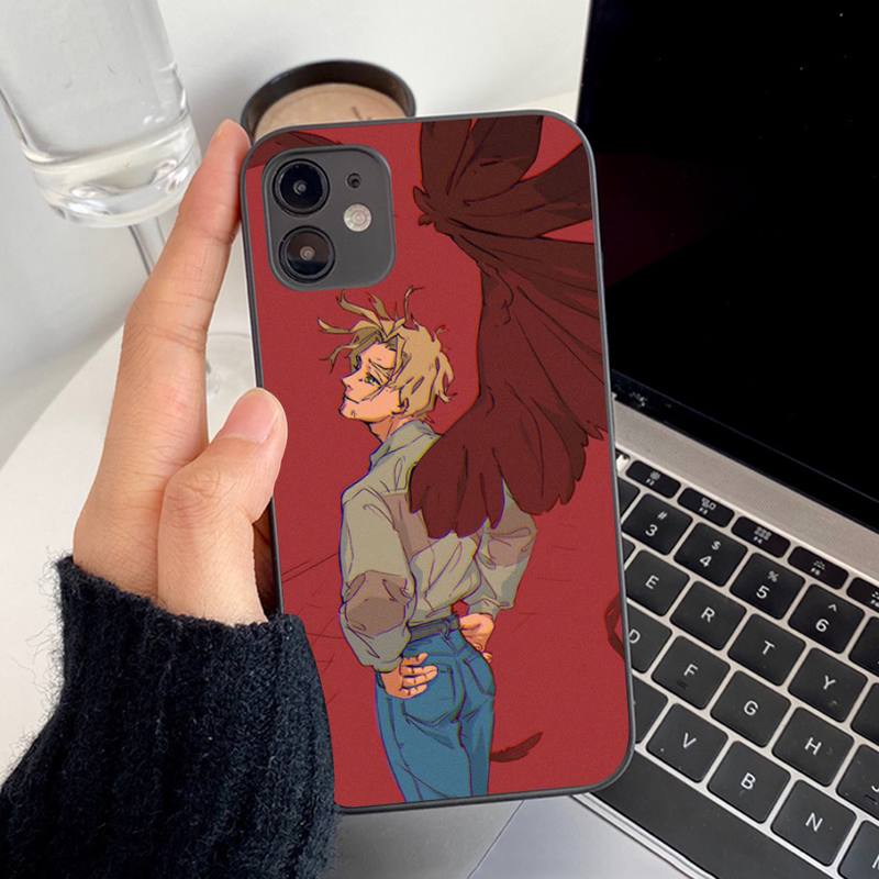 Capa de celular Anime MHA Hawks BNHA para iPhone 11 12 13 mini pro XS MAX 8 7 6 6S Plus X 5S SE 2020 XR