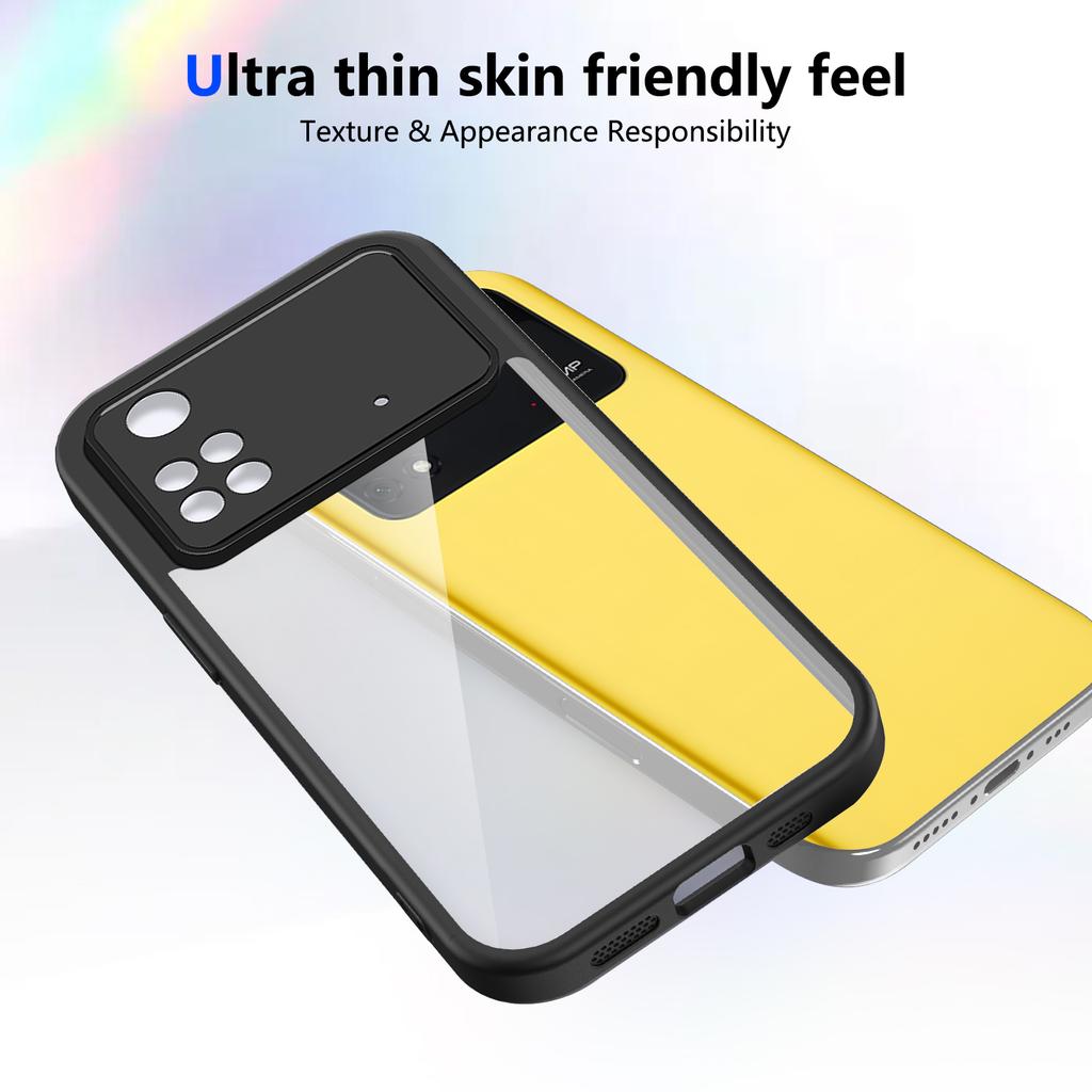 Etui do Poco M4 Pro 4G Etui na telefon Poco M4 Pro 4G Pokrowiec M4 Pro Poduszka Powietrzna Odporne na wstrząsy Silikonowy Zderzak Przezroczysta Matowa Tylna Pokrywa Twarda