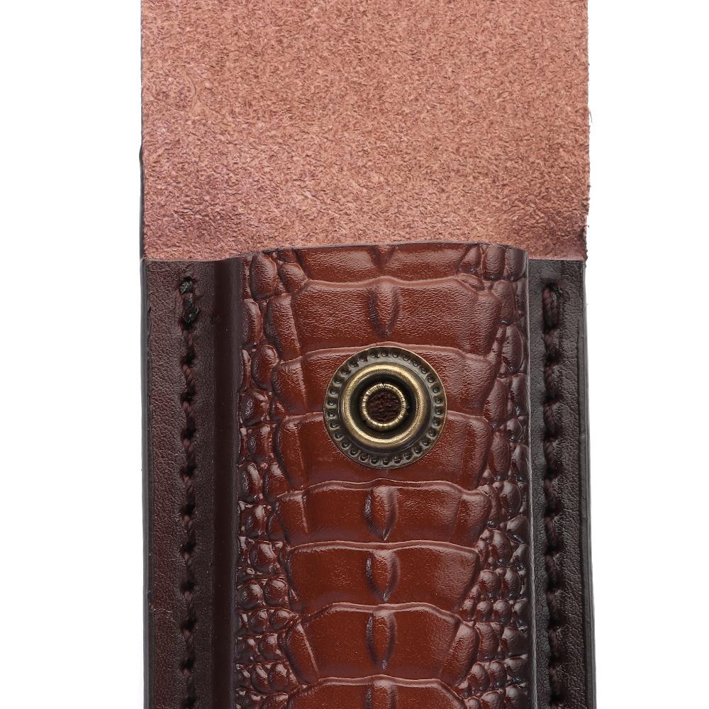 Hochwertige Taschen Jagd Leder Scheide Halter Klappmesser Werkzeug Camp Outdoor Tragen Taschenlampe Hülle Gürtelschlaufe Hülle
