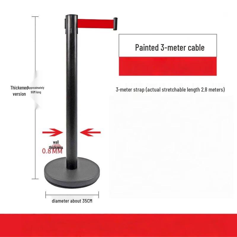 Heavy-Duty Stainless Steel Retractable Belt Barrier