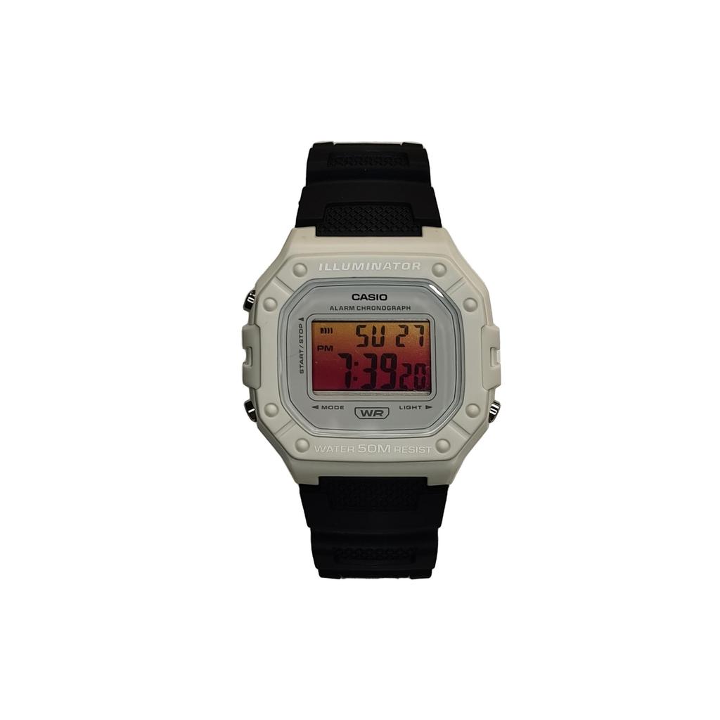 CASIO Unisex DIGITAL Series Orange Watch W-218HC-8AV(Watch3--)