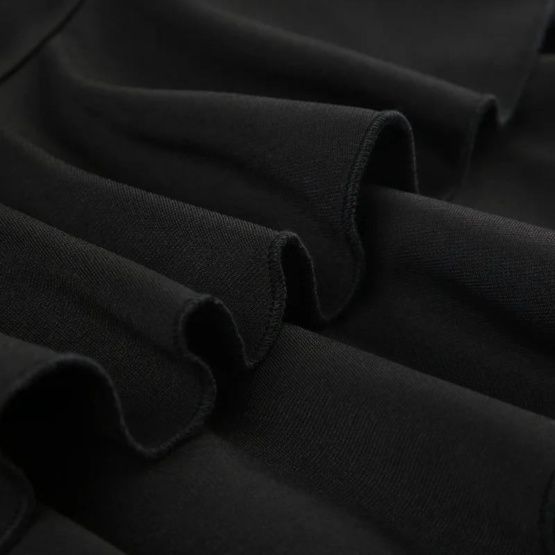 Gótico Y2K Saia Mini A-Line com Laço e Acabamento em Renda Preto Mulher Streetwear Coreano