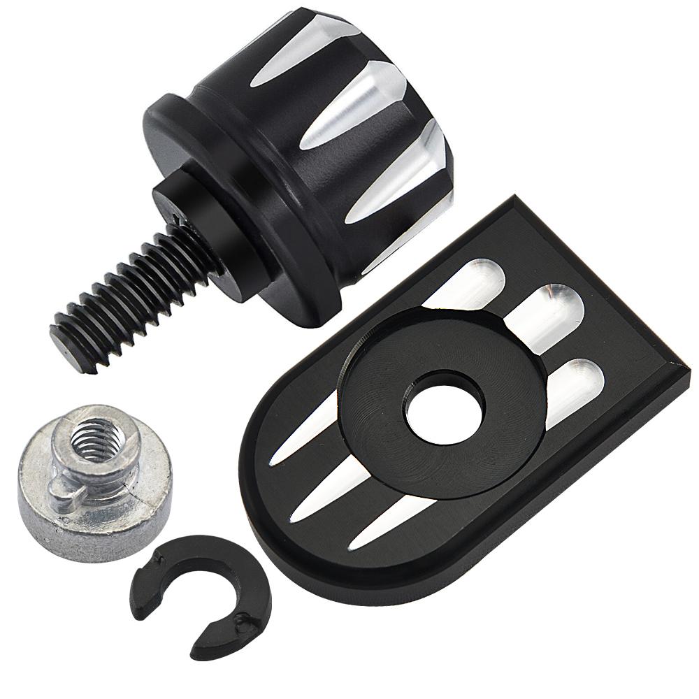 Motorcycle Rear Fender Seat Bolt Screw Nut Tab Cover For Harley XL Dyna Softail Touring Motorbikes 96-Up Billet Aluminum Parts