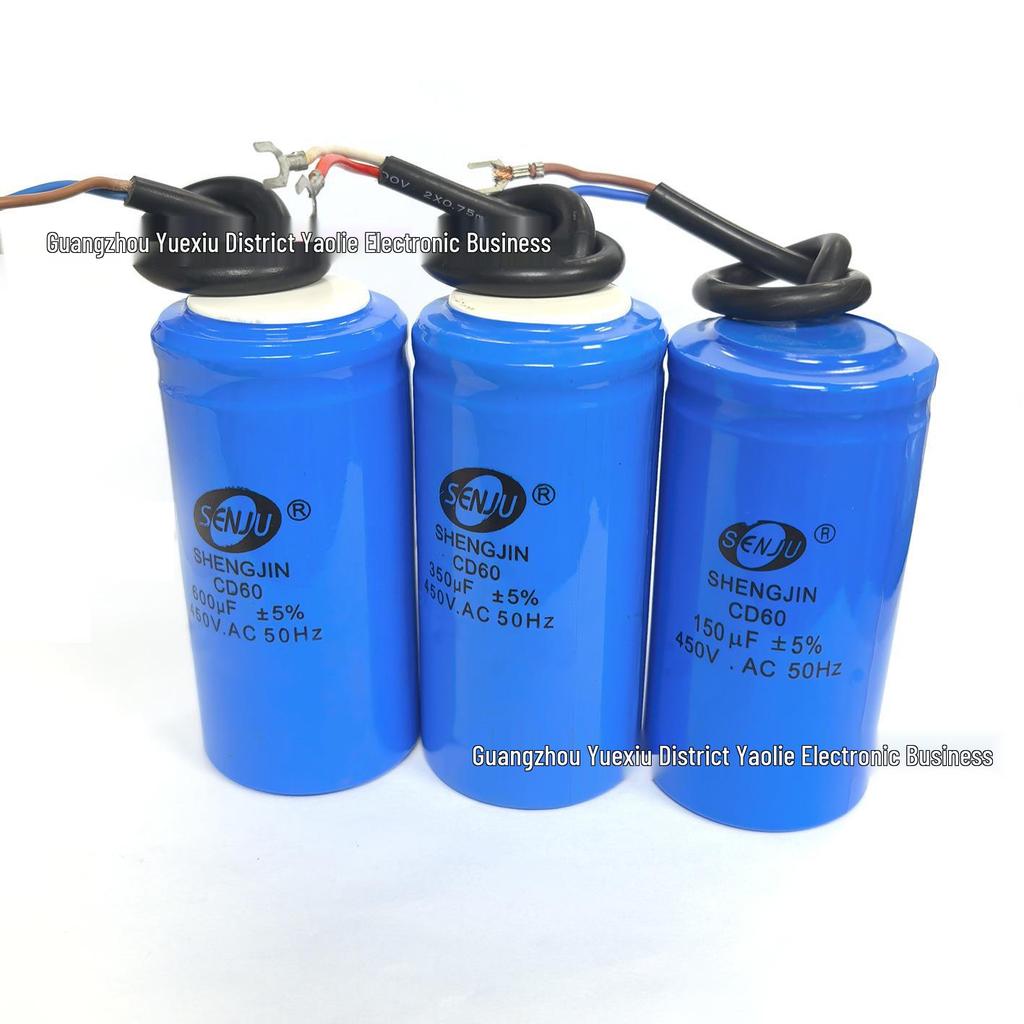 CD60 Einphasen 600µF 450VAC Motor Anlaufkondensator - Brandneu Original