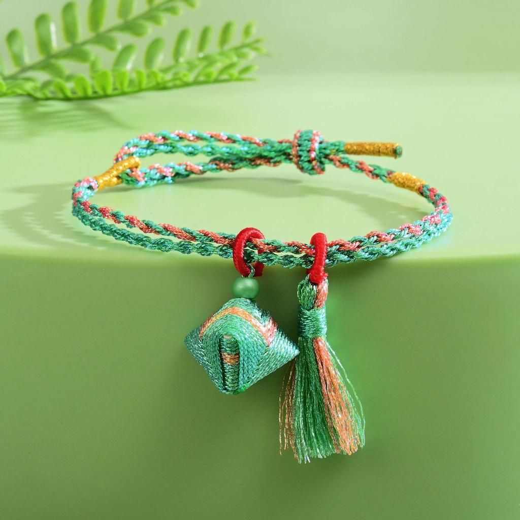 Iridescent Tassel Dragon Boat Festival Bracelet – Handmade Five-Color Ethnic Style Jewelry Gift