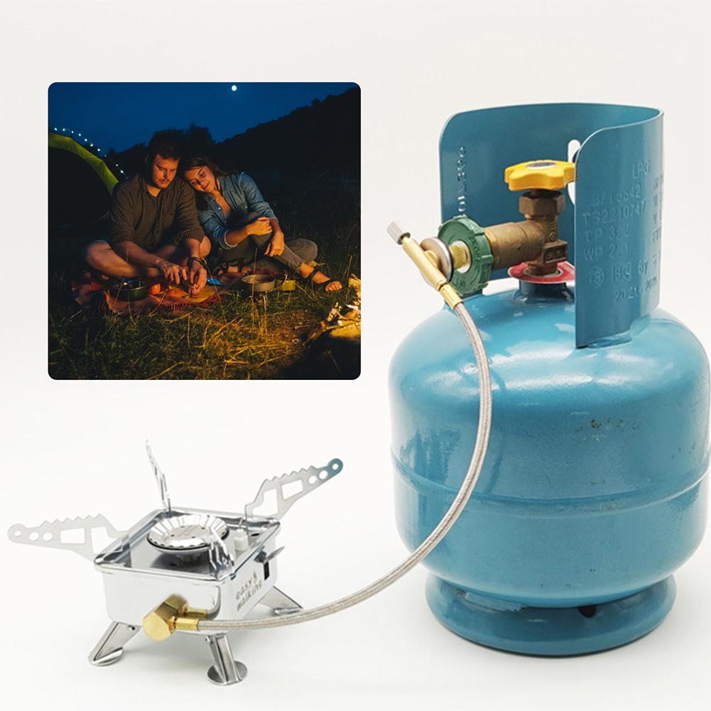 Camping Gas Stove Converter Adapter Gas Furnace Conversion Head Practical Zinc Alloy Camping Stove Accessories