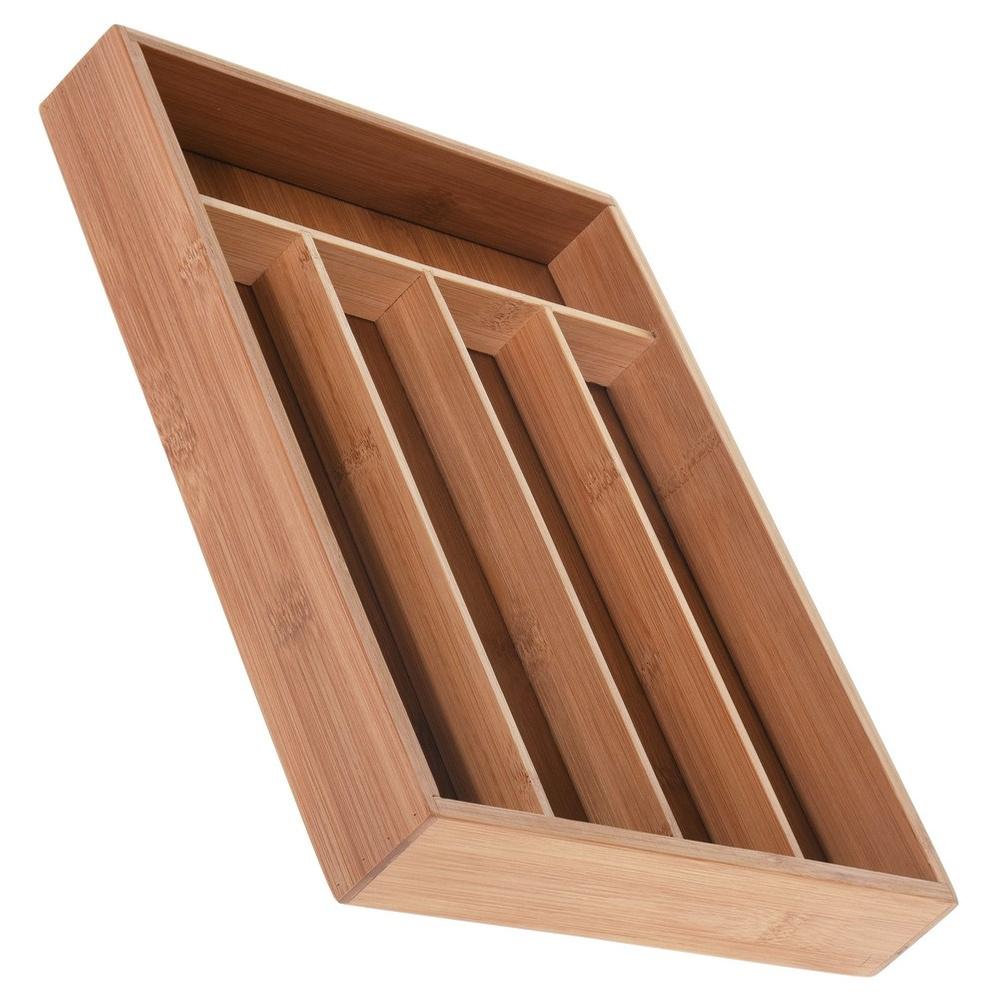 Bamboo cutlery drawer insert 35x26 cm