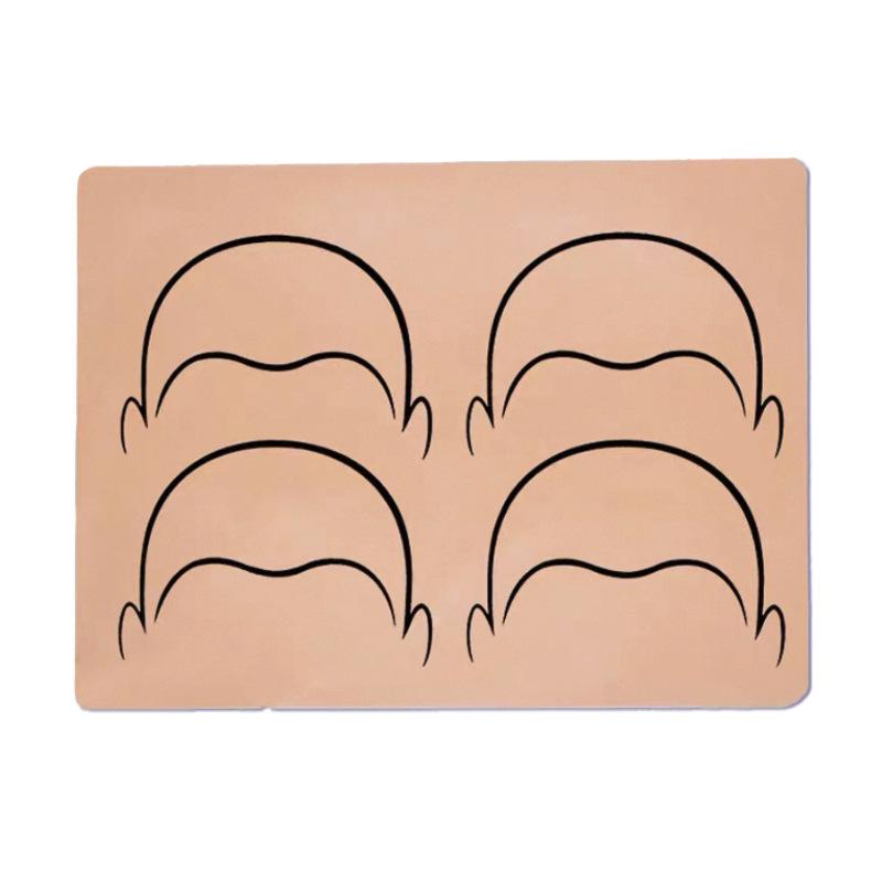 

Силиконовая голова-форма для практики вышивки и татуировки - Розовая/Белая, чистая