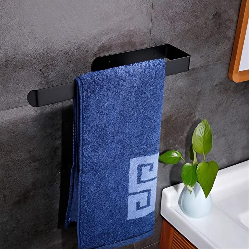 Under Cabinet Toilet Roll Storage Rack Stainless Steel Paper Towel Holder Rustproof Towel Hanger Storage Shelf