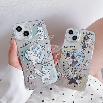 Lazer Aşk Tanrısı Sevgilisi Silikon Kılıf Xiaomi Redmi Note 12 11 Samsung A54 A24 A14 Oppo A78 A58 A38 Tecno Spark 10 Funda Boyalı Kapak Yumuşak TPU Tampon