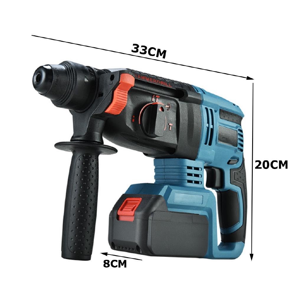 3 In 1 Multifunction Rechargeable Cordless Brushless Hammer Drill 100-240V Home Power Tools Impact Drill Household Drill