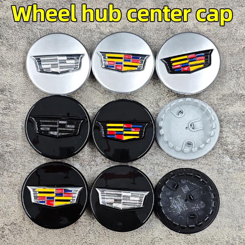 Tapacubos Centrales para Rueda de Coche 3D Para Cadillac Escalade Deville CTS CT5 XT5 XTS XLR BLS SLS STS ATS 67mm 4 Piezas Cubierta Emblema Accesorio