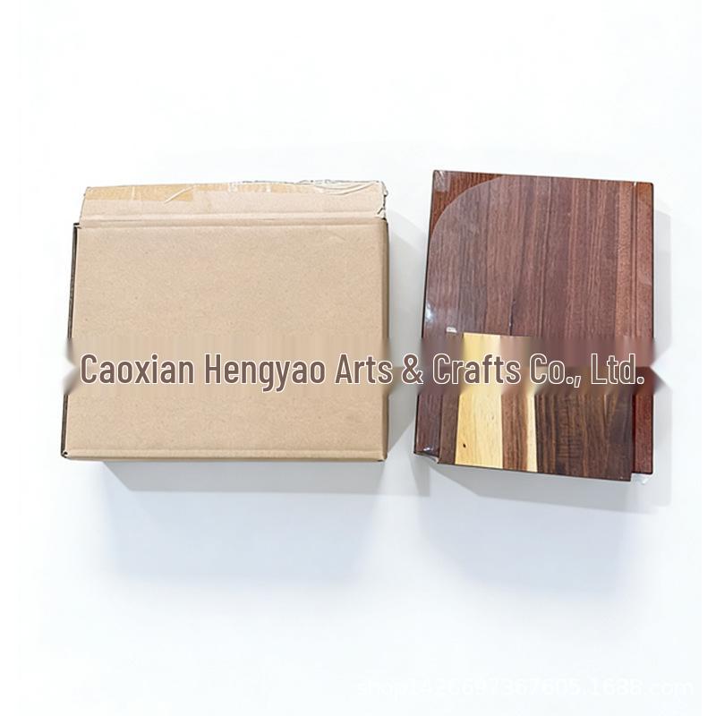 Solid Wood Three-Piece Cutting Board Set: Book-Shaped Cheese and Steak Tray Square