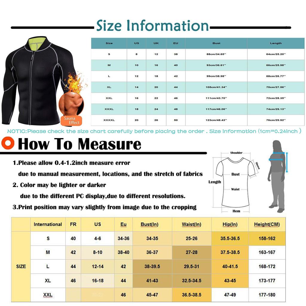 Men's Sweat Weight-loss Body-building Elastic Sport Long Sleeves Jacket Tops