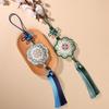 Silk Sunflower Dunhuang Embroidery Sachet with Tassel - Ethnic Style Hanfu Decoration