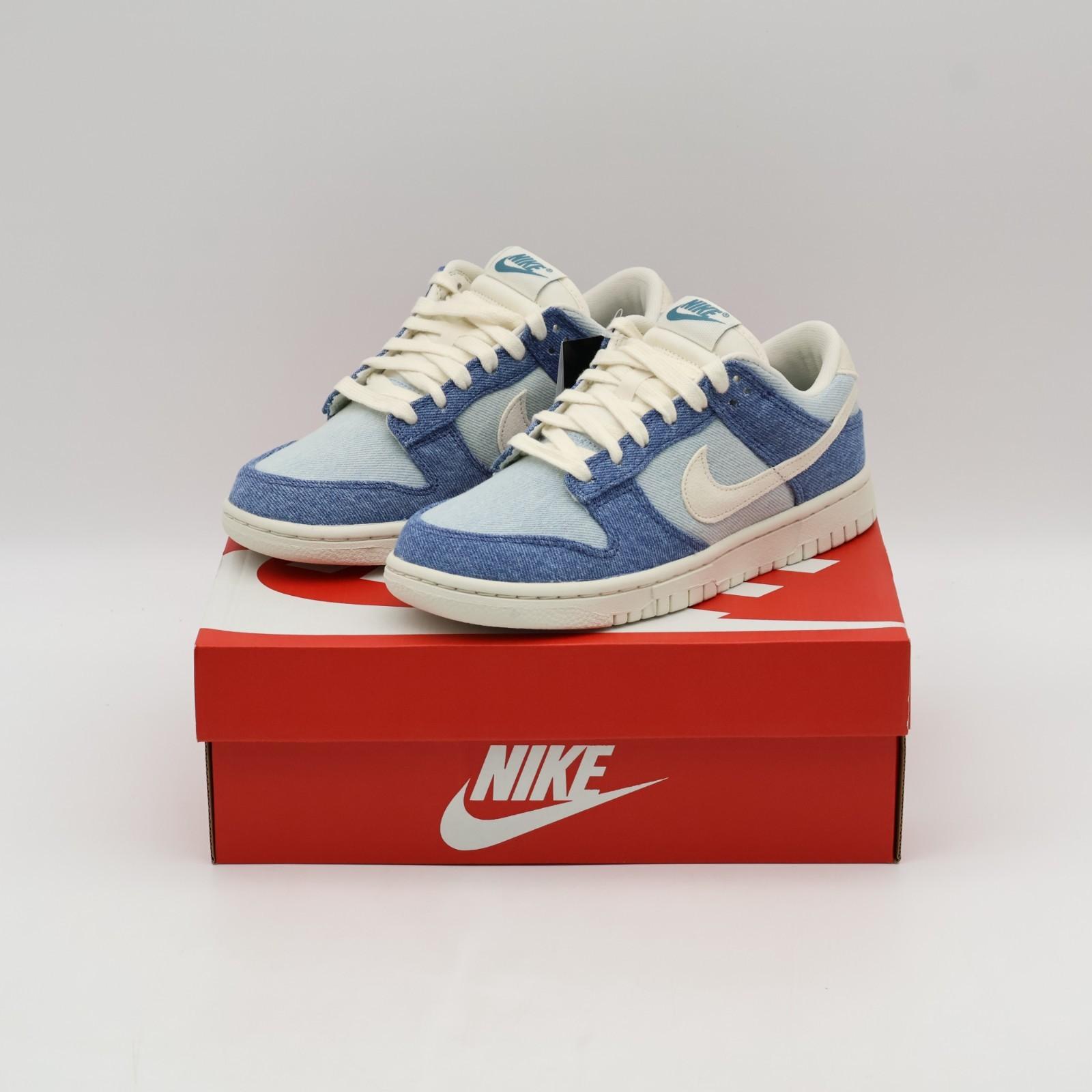 IH5073-006 Женские Nike Dunk Low Smokey Blue Denim Бирюзовый (Женский) 7.5W