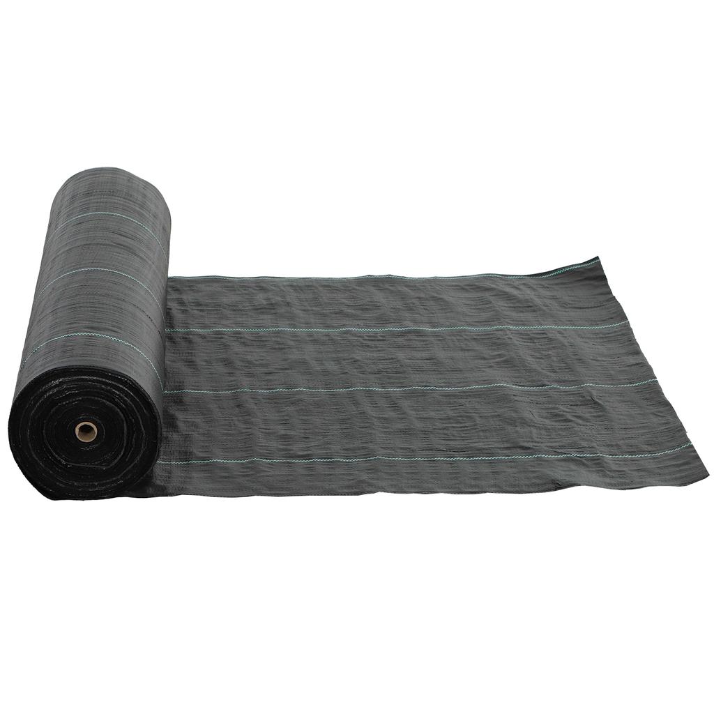2m x 90m Weed Control Membrane, Heavy Duty Weed Control Barrier Fabric, 90gsm Ground Cover for Patios, Garden, Flower beds, Landscaping
