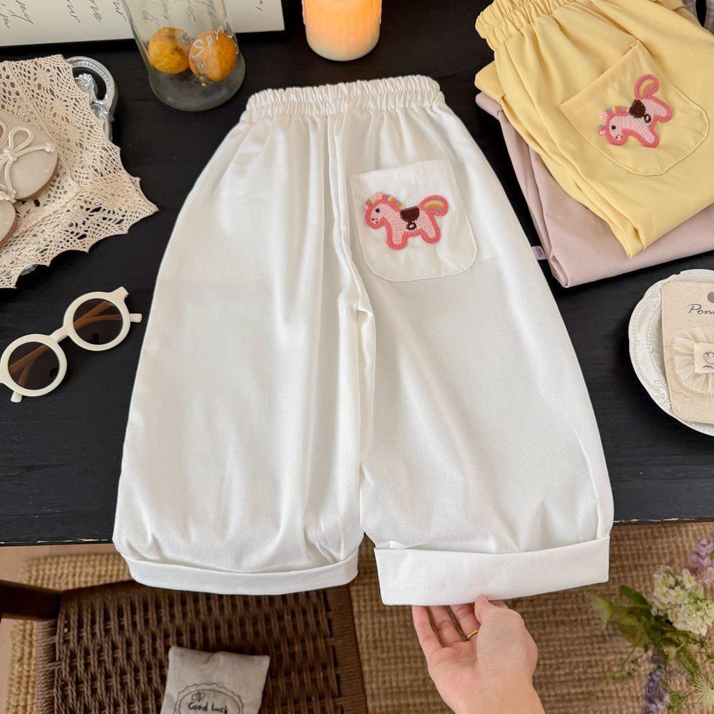 Kids' Stylish Spring/Autumn Loose Pants – Comfortable, Versatile Horse Print for Boys & Girls