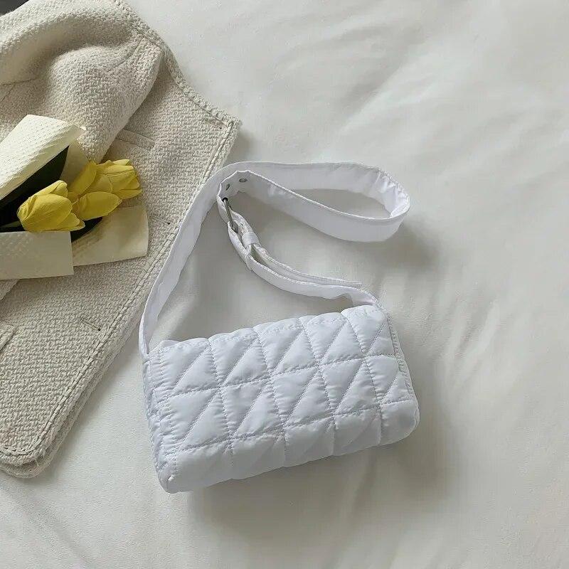 Новые модные хлопковые женские сумки на плечо Space Pad — фото 12