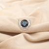 London Blue Topaz Gemstone 925 Sterling Silver Handmade Jewelry Ring For Love RR-48-13