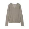 JNBY 2026 Spring V-Neck Wool Blend Pullover Sweater
