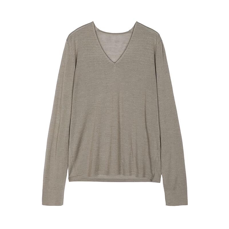 JNBY 2026 Spring V-Neck Wool Blend Pullover Sweater