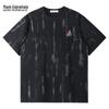 Mark Fairwhale Men's Retro Embroidered Crew Neck T-Shirt