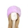 Outdoor Snow Earwarmer Girl Faux Fur Headband Fur Faux Women Winter Hats Fluffy Russian Caps