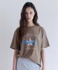 ROLAROLA Vintage Print Pigment T-Shirt Khaki