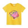 Kirby Top Estivi a Maniche Corte Camicia Colorata Girocollo Maglietta Rotonda Cotone T-shirt Colorata Stampa Cartoni Animati Abbigliamento Vestiti Casual