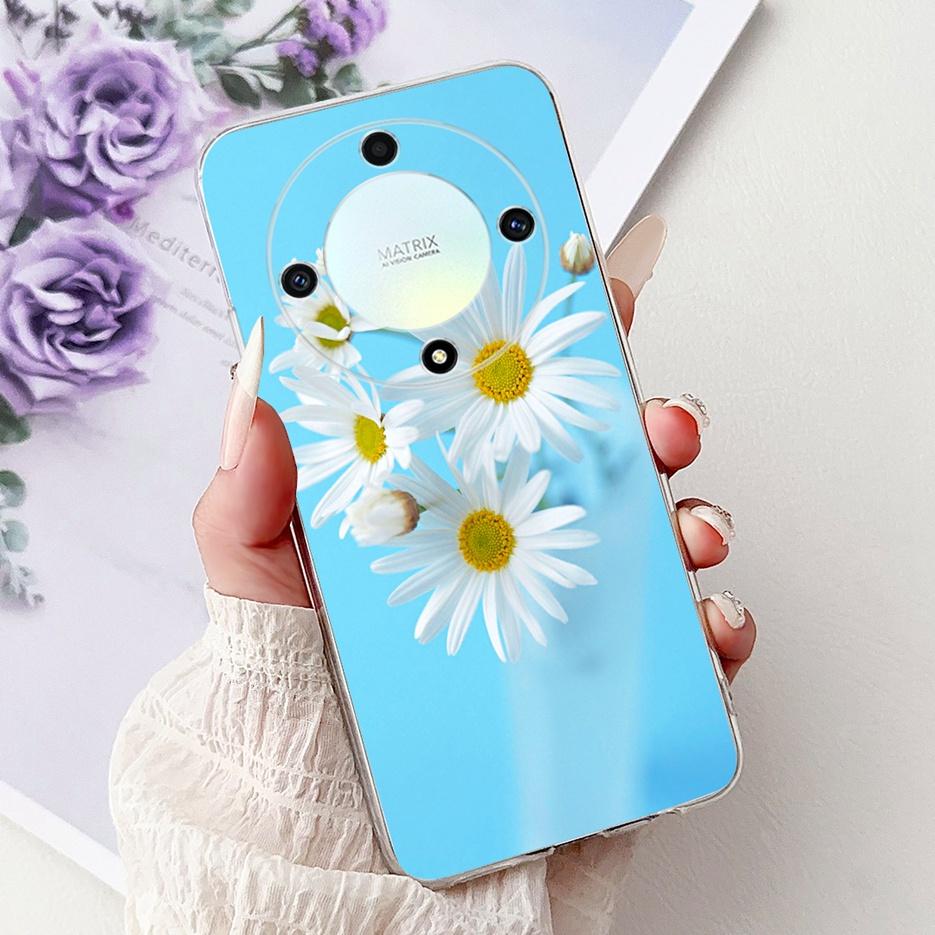 

For Honor X9a Case Magic5 Lite RMO-NX1 New Fashion Painted Cover Soft Silicone Phone Case For Honor Magic 5 Lite HonorX9a Fundas Honor X9a