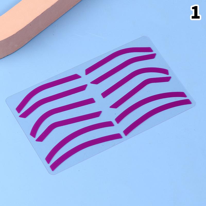 Microblading Zubehör Verstellbare Augenbrauenform Silikon Augenbrauenformungsaufkleber Hilfs-Augenbrauenschablone Make-up Werkzeuge