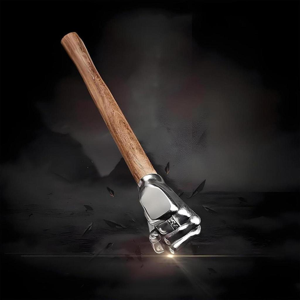 Głowa w kształcie pięści młotka ze stali nierdzewnej do kempingu ogrodnictwa