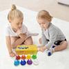 Colorful 8-note handbell set with touch controls, harmony, and mallets. Perfect as a gift for New Year's or Christmas. Perfect for beginners, beginner