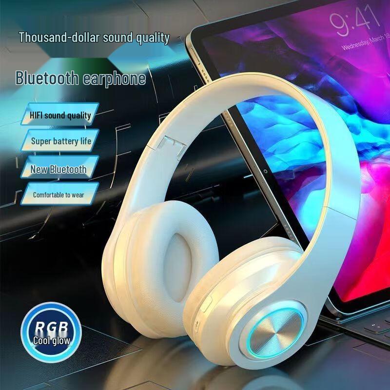 Bluetooth Headphones B39: High-Quality Sound, Luminous Design, Ideal for Music, Gaming, and HD Calls for Men and Women.