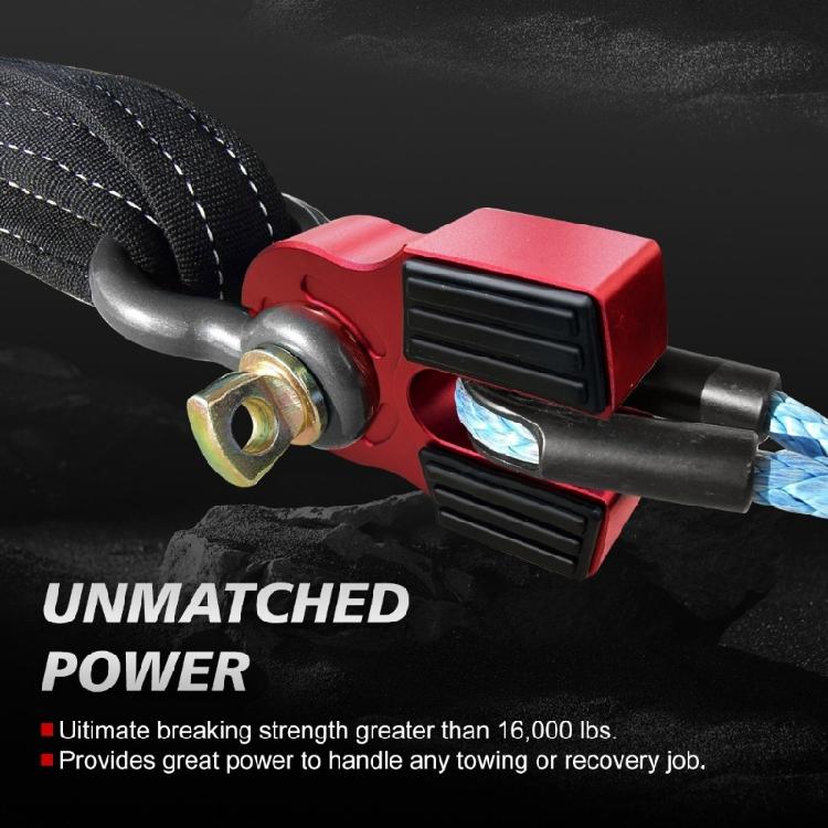 Rapid Connect Aluminum Winch Hook Secure Trailer Linkage Winch Shackle Mount for Off Road Towing Applications