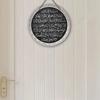 Segno in Metallo con Calligrafia Araba, Decorazione Murale Retro