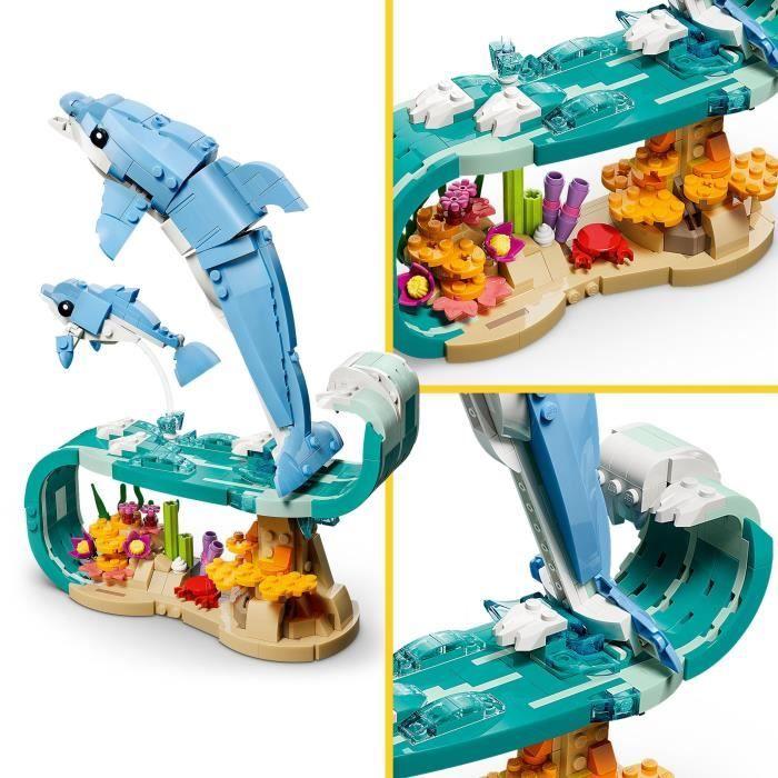 LEGO Creator 3-în-1 31385 Animale Marine : Delfinii Frumoși - Joc de Construcție 9 ani