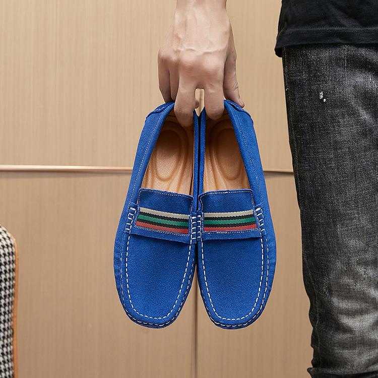 

Модный бренд мужской мужской классической повседневной обуви для езды, прогулочные туфли, мужские мокасины из замши, мужская повседневная обувь, модные туфли-лодочки 48 сапфир синий