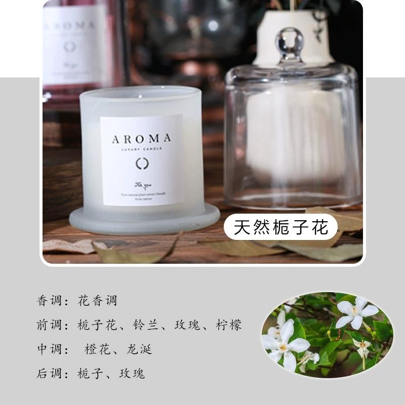 

1Pc Handmade Natural Smokeless Soy Wax Candle - Bell Jar Glass Aromatherapy, Creative Home Decor Souvenir Gift Box