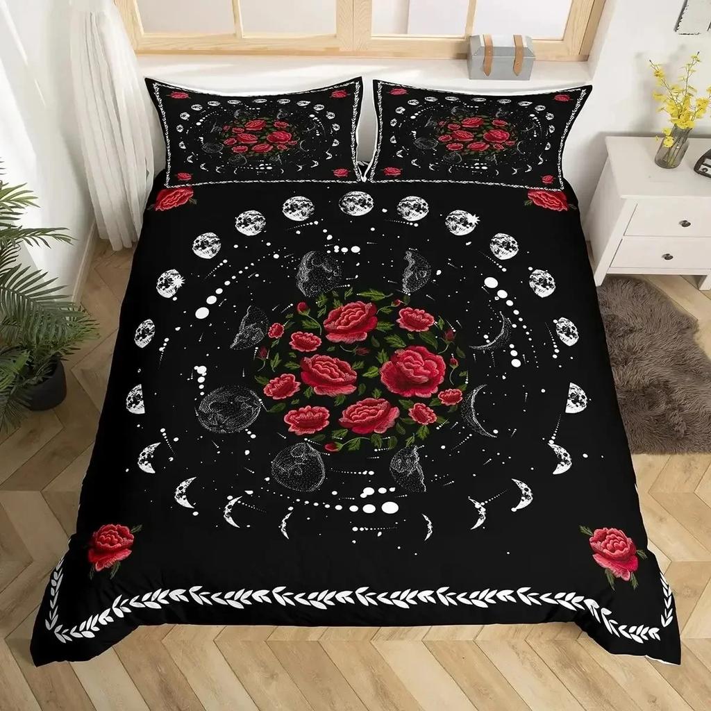 3D Viking Runes Bedding Set Viking Constellation Pattern Duvet Cover Set Double Single Size Nordic Style Washed Microfiber