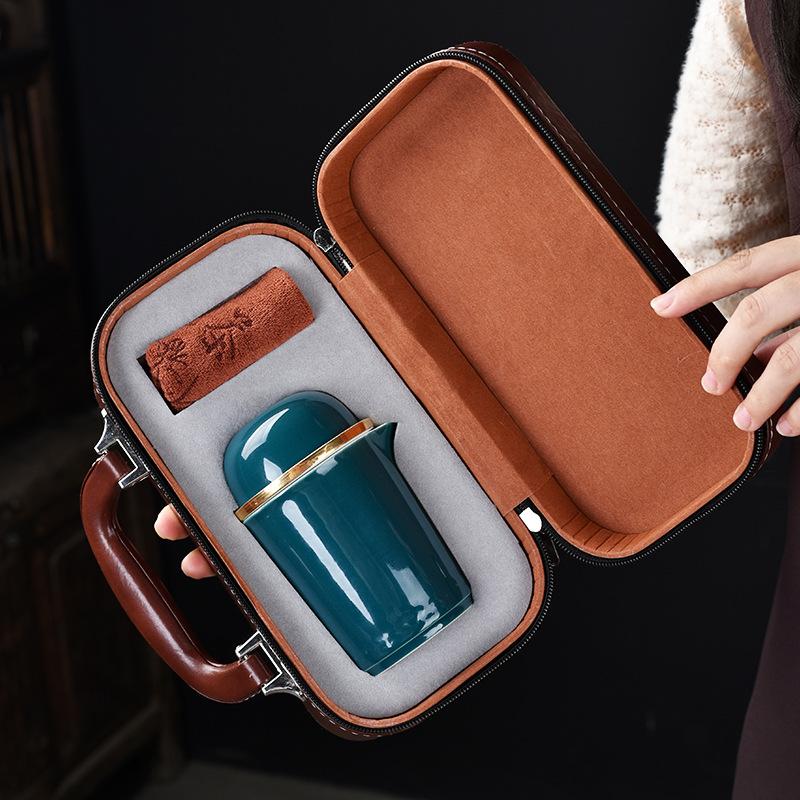 New Ceramic Travel Tea Set Portable Express Cup Company Business Annual Meeting Gift Activities